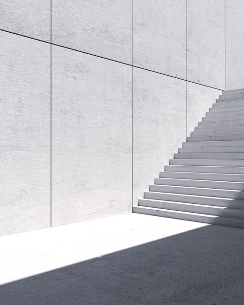 To the next level.#concrete #geometry #geometric #tones #grey #stairs #steps #architecture #shadows 