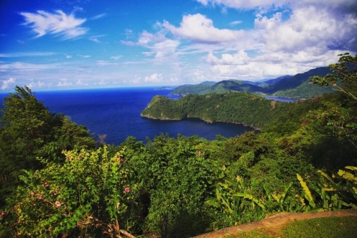 lmkina: • Maracas Bay Lookout • This a view if two of the ‘Three Bays,’ only two of which we bathe i