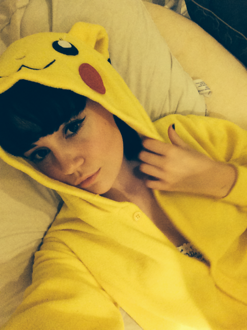 agingb0nes:  medusaisawh0re:  agingb0nes:  it’s like a thousand degrees why am I wearing a onesie in bed  <3  Babe  and I thought you couldn’t get any cuter then I saw these pictures of you wearing a pikachu onesie and I realised I was wrong