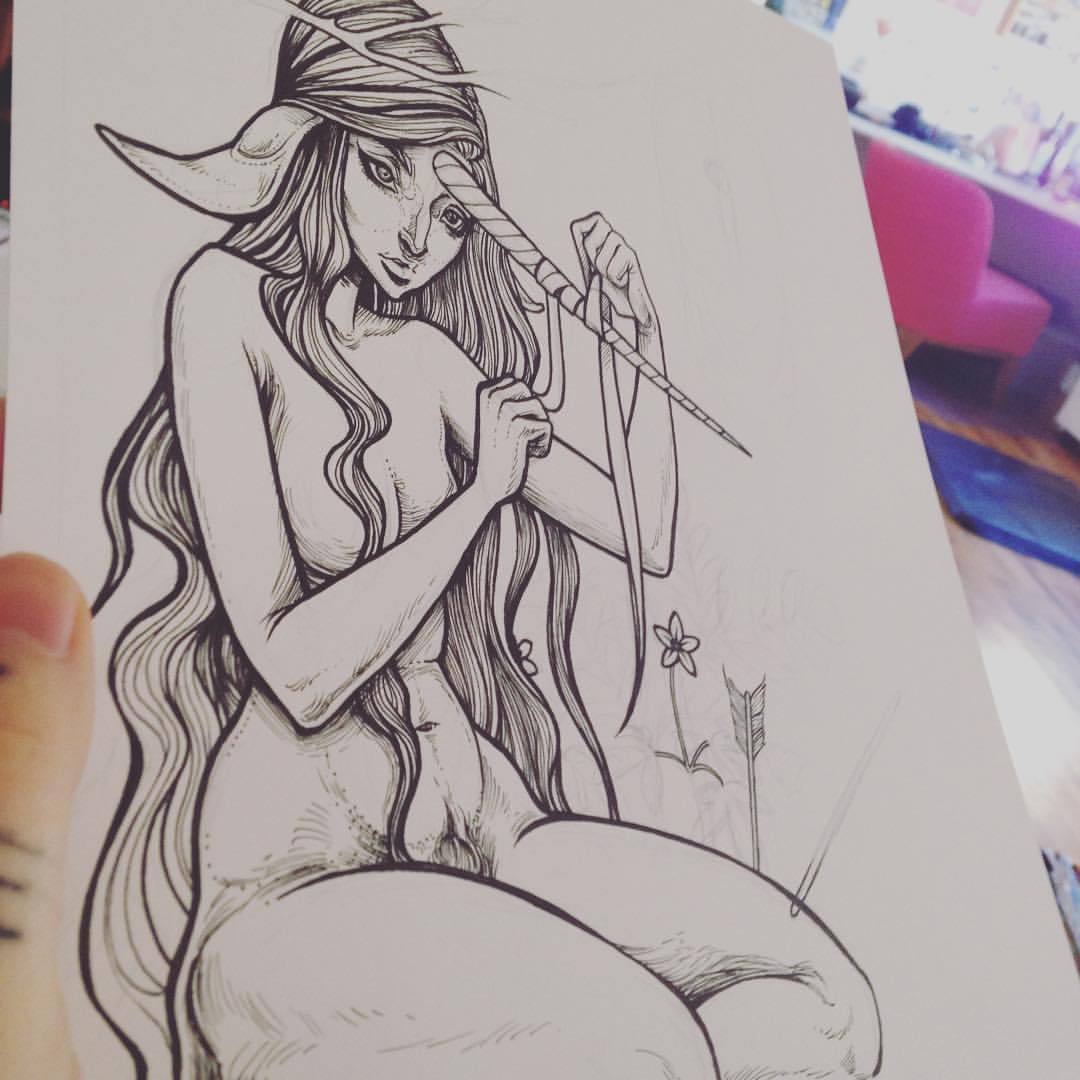 audraauclair:  WIP. Almost done the things in the foreground, now the background