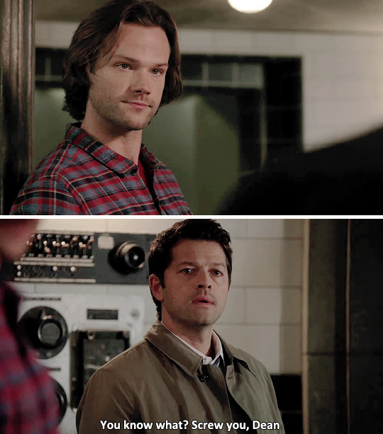 mishasminions:  DEAN IS THE ONLY ONE ALLOWED TO TALK TO CAS LIKE THATAND SAM IS JUST