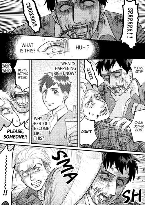 Some zombie AU comic&doodle from vol 29 fake preview. I loved it!