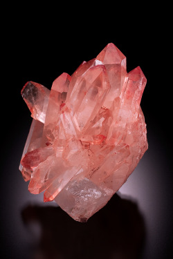 themineralogist:  Quartz with iron oxide