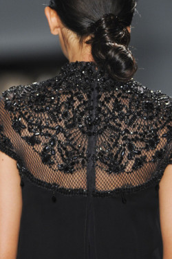 theeleganceofrunway:  Details at Reem Acra F/W 2013 