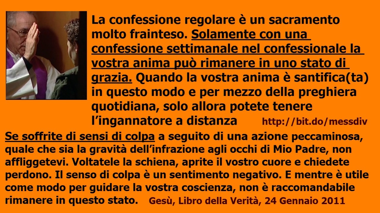 Solamente con una confessione settimanale nel confessionale la vostra anima può rimanere in uno stato di grazia. July 11, 2020 at 04:00AM
La confessione regolare è un sacramento molto frainteso. Solamente con una confessione settimanale nel...