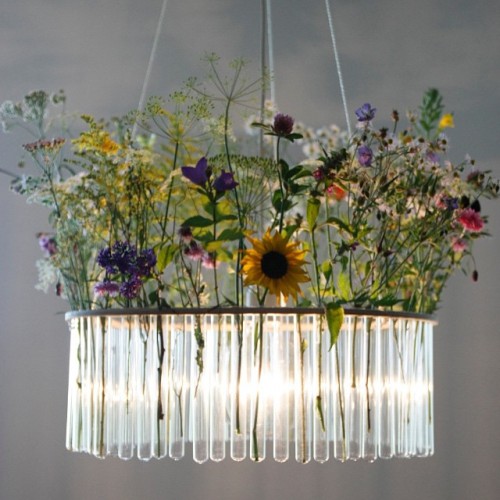 Tell me you wouldn&rsquo;t want to hang this amazing Handmade Test Tube Chandelier by #panijurek