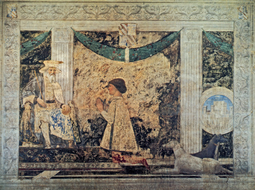 St. Sigismund and Sigismondo Pandolfo Malatesta, 1451, Piero della FrancescaMedium: fresco,wall