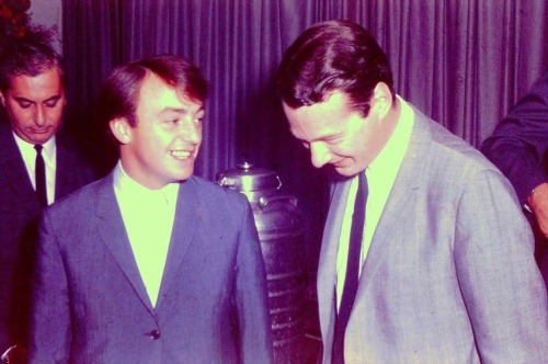 Gerry Marsden and Brian Epstein, c.1965. (photo by Jan Storm)