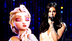kpfun:  Idina Menzel and Elsa sings “Let It Go,” the 86th Annual Academy Award Winner for Best Original Song 