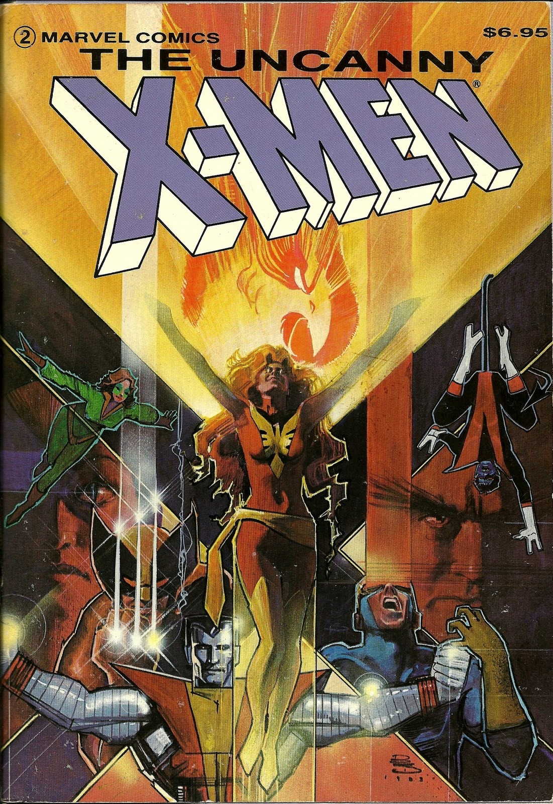 brianmichaelbendis:  X-men trade cover by Bill Sienkiewicz, 1984 