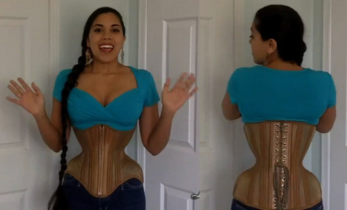 Waist training corset