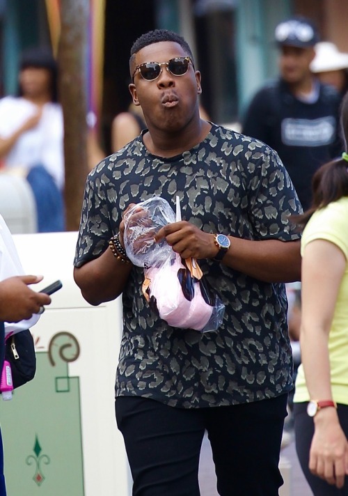 celebsofcolor:John Boyega at Disneyland Park in Anaheim