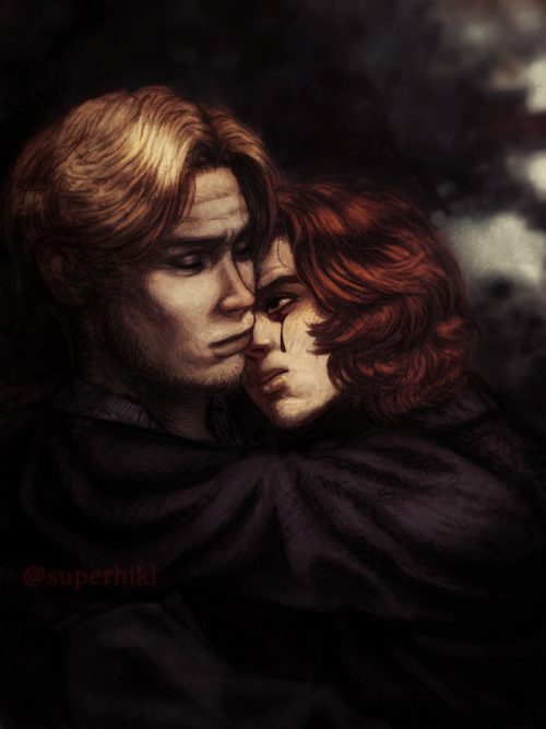 superhiki:Daniel and Armand.This is supposed to be the moment when the vampire realizes his lover’s 