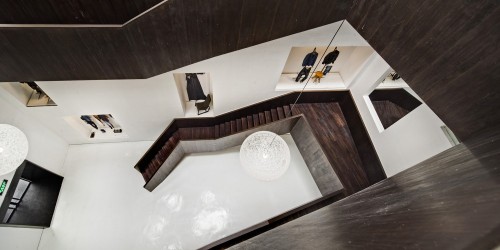 {Continuing Neri &amp; Hu’s Friday Feature - the atrium staircase reminds me a little of one of thei