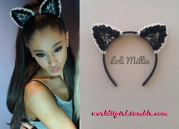 Ariana Grande Style — Ariana is wearing these exact cat ears