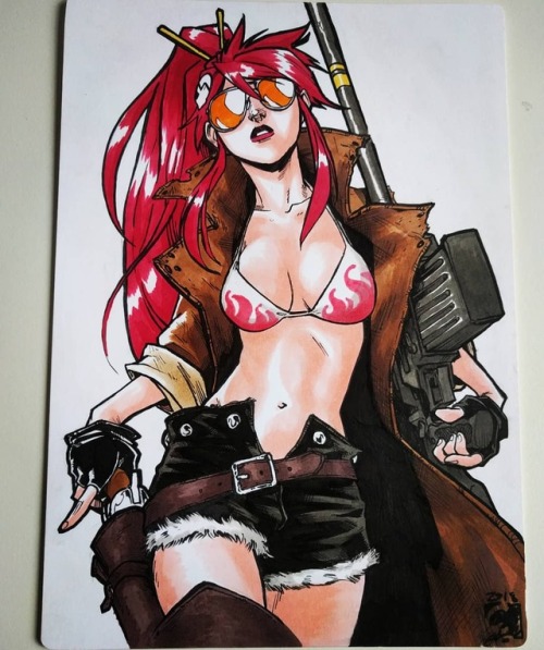 Bounty Hunter Yoko Commission! #Yoko #TTGL #Commission #TengenToppaGurrenLagann #BountyHunter #Marke