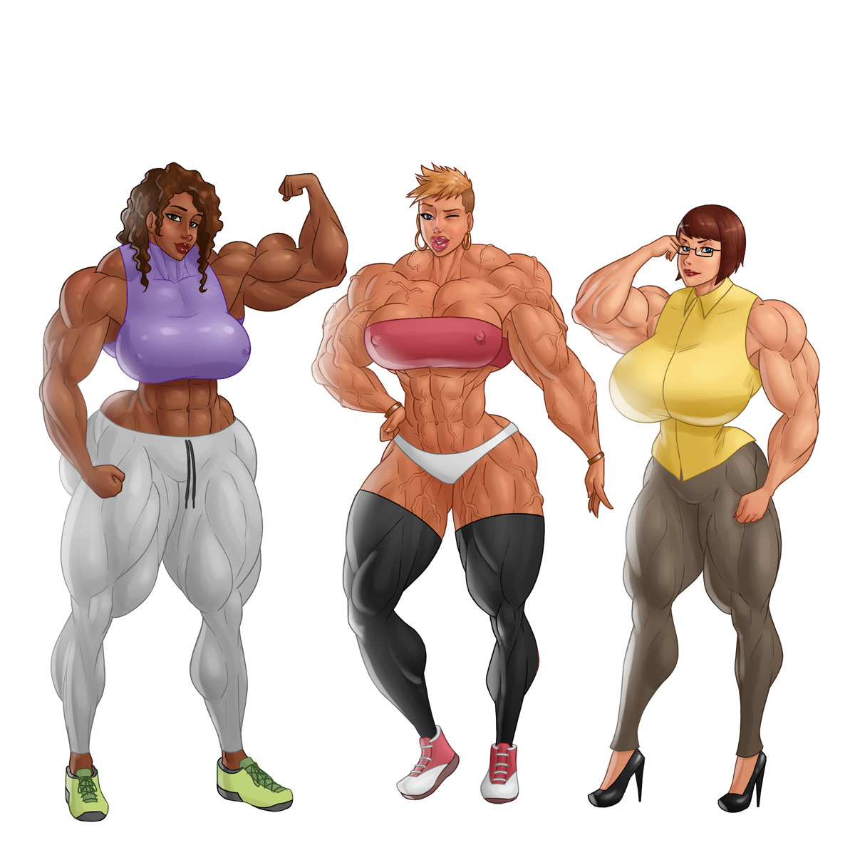 moxydoxy: Ultimate Pump CYOA Designs  From left to right:  Aria - The Player Character