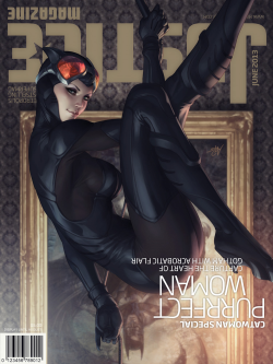 comicbookdeviant:  Justice Mag: Catwoman // Art by Stanley ‘Artgerm’ Lau 