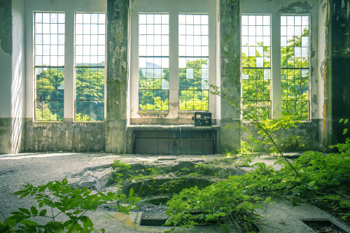 elugraphy:川の畔の巨大発電所→詳細Abandoned giant power plant in river side.