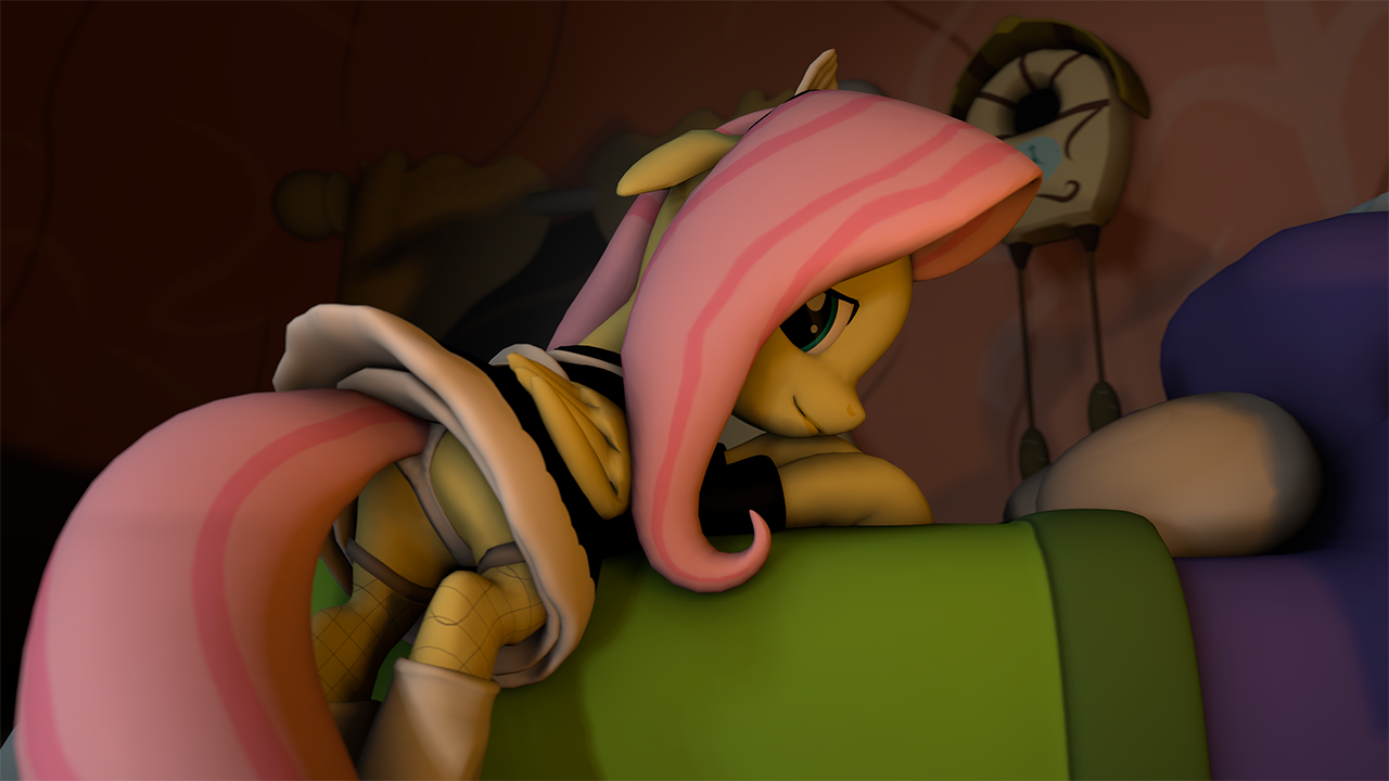 fruitymilkstuff:  Fluttermaid The sun has set, the Ponies are asleep, time for some