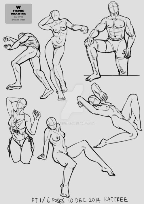 Figure Drawing Poses by ROZ