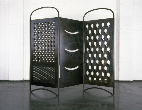 389: Mona Hatoum, Grater Divide, 2002Mild steel, 204 cm x variable width and depth  