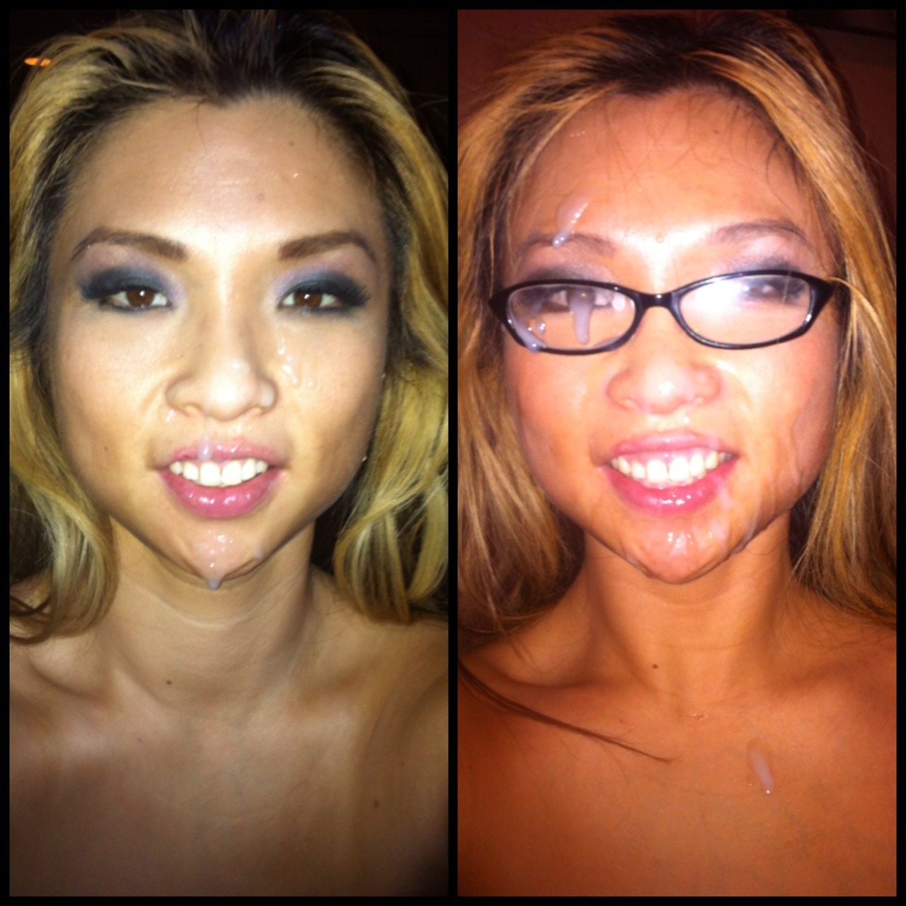 jizznation:  A huge collection of facial pictures from Mia Rider’s own phone!  How