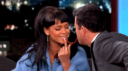fuckyeahrihanna: Rihanna Takes the Twizzler Challenge with Jimmy Kimmel  