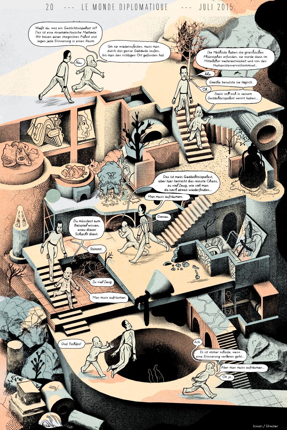 Icinori A Large A3 Comic Page For The German Newspaper