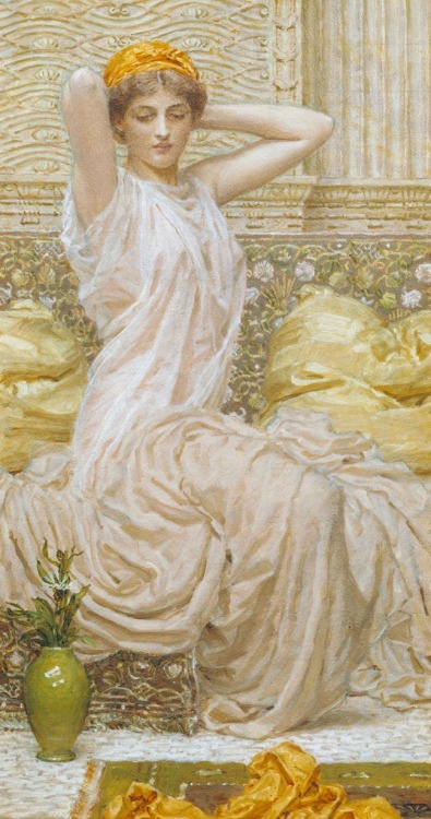 oldpaintings:The Toilette, 1886 by Albert Moore (English, 1841–1893)