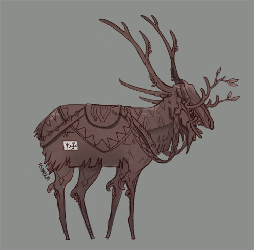 aszabla:  I opened my canvas and said “tonight I will draw a beautiful Christmas reindeer.” 