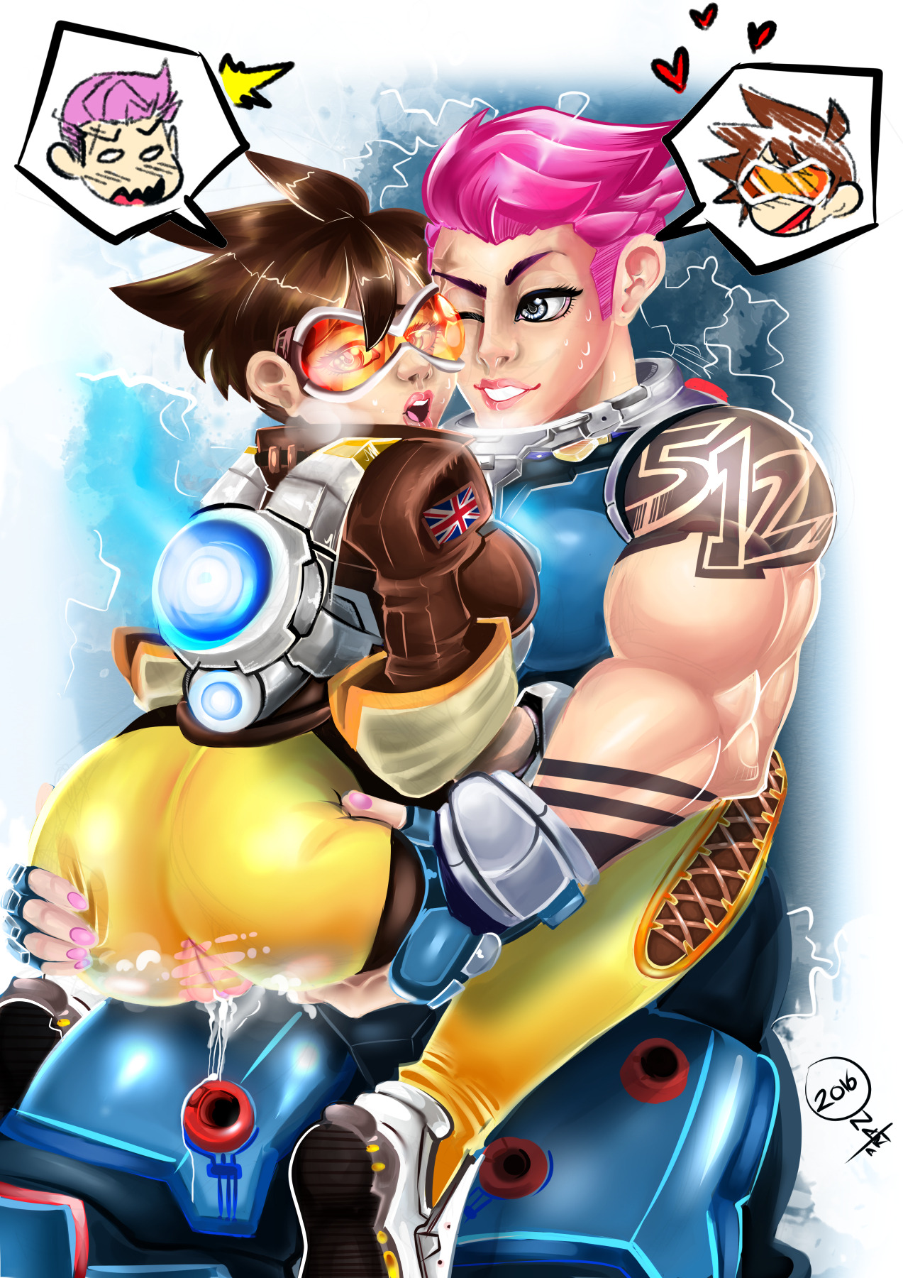 Tracer and Zarya swap :D more overwatch stuff coming soon. 