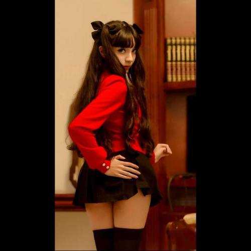 #tohsakarin #fatestaynight #anime #japan #cosplay #zettairyouiki #stockings #medias #kneehighsocks #