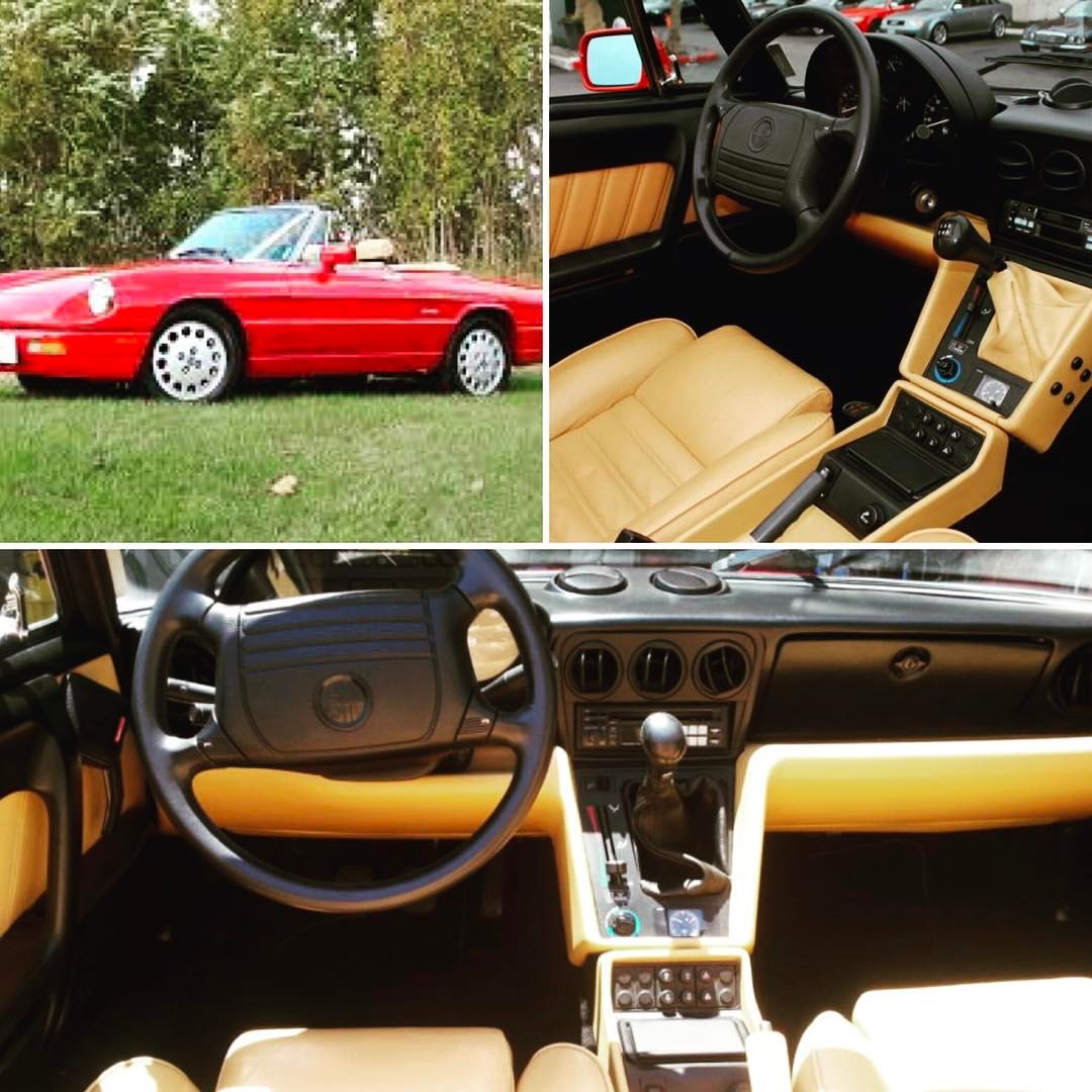 One of the first great loves of my life, this 91 Alfa Rome Spider Veloce. The beginning of an @alfaromeoofficial @alfaromeousa.