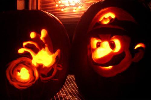officialgaygeeks: Amazing Super Mario Pumpkin Carving — Get our new Link &amp; Famous Mask
