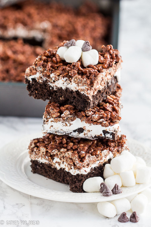 XXX daily-deliciousness:Chocolate crunch brownies photo