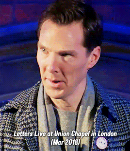 poirott:Benedict Cumberbatch and Sophie Hunter fave appearances by year ↳ Letters Live edition (2014