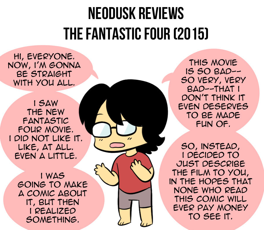 ppdk:  adurot:  neoduskcomics:  Fandumb #80: Fantastic Four Rant Updates Tuesdays
