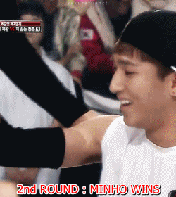 sakuratuanct:  Baro VS Minho for new KBS ProgramThis game is intense as fuck. 
