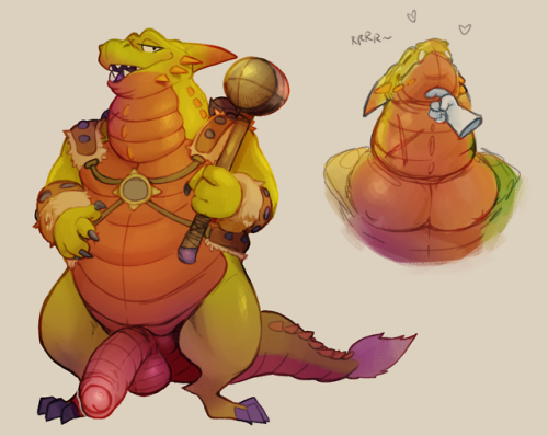 Maximos and Bubba from the Spyro remake.Seems like Tumblr’s new guidelines are going into effe