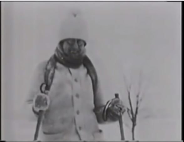 Woman discovers the edge of the world before Admiral Byrd.