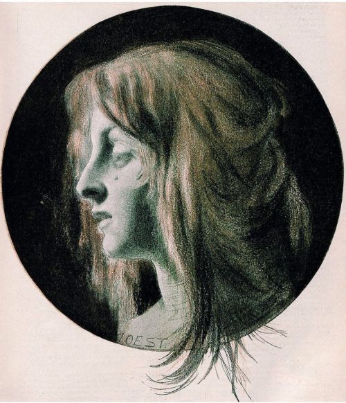 Tears, Hermann Moest, 1896. #hermannmoest #thränen #tears #illustration #drawing #1896 #1890s #juge