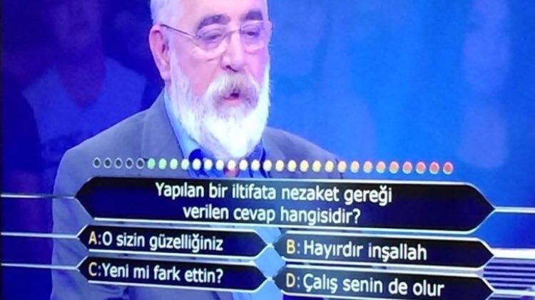 Yapılan bir iltifata...