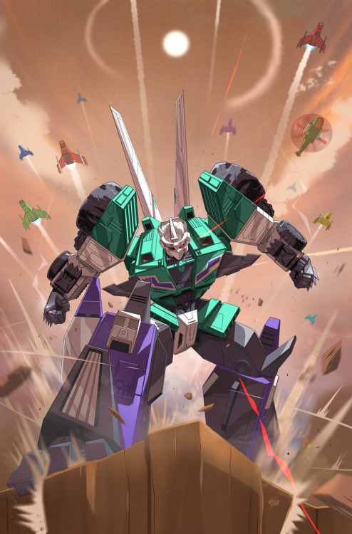 SIXSHOT! Transformers #35 cover art (Retailer Incentive) for IDW Publishing!Available September 2021