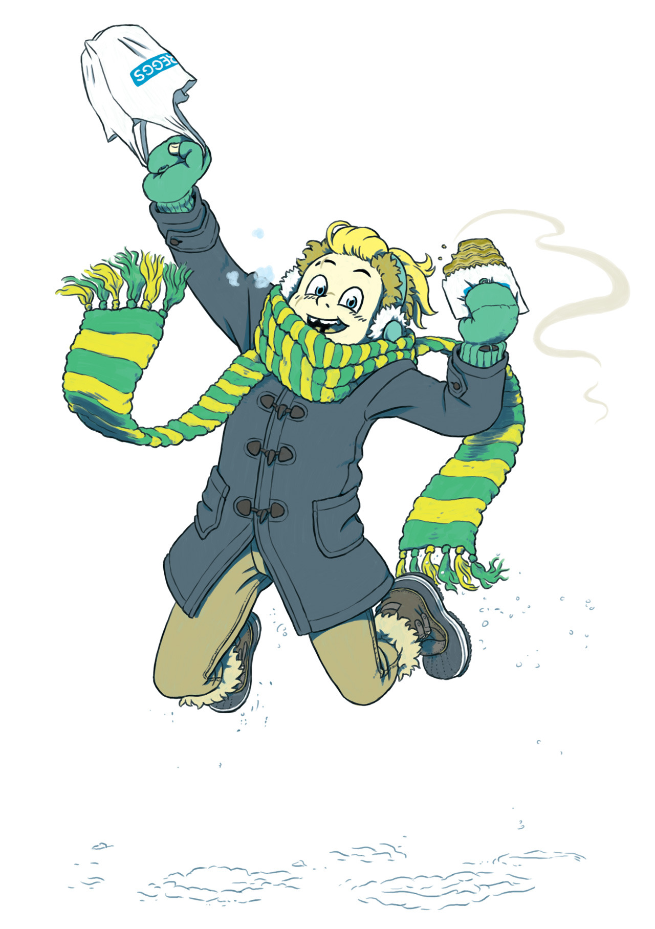 Jonathan Harris Draws — I just wanted to draw a really big scarf. Coulda...