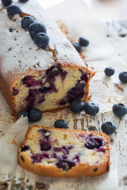 4himglory:  Blueberry Yogurt Cake | Simones Kitchen on We Heart It. 