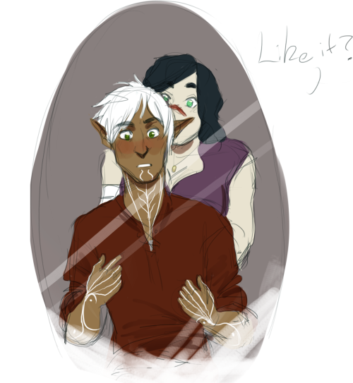 pragticaljoker:templarsalad:I rEALLY LIKE THE TRANSMASCULINE FENRIS HEADCANON.This is one of my favo