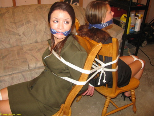 graybandanna:  Two prisoners tied to chairs adult photos