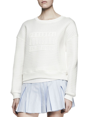 Alexander Wang Parental Advisory Knit Sweatshirt