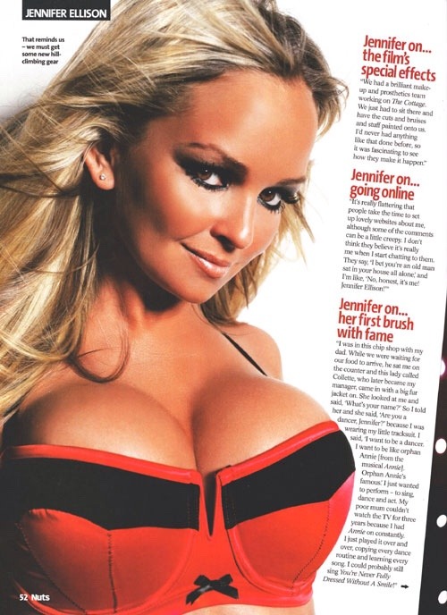 sexciiwomeninlingerie:  Here are some pictures of Jennifer Ellison in a issue of NUTS magazine looking as sexy as ever…